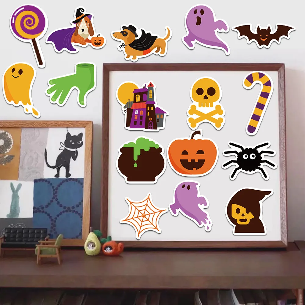45 قطعة من ملصقات الرسوم المتحركة اللطيفة للهالوين الإبداعية، علامات مذكرات قرطاسية، زجاجة جراب هاتف، ملصقات شخصية جمالية #6