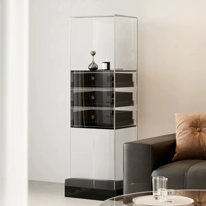 Acrylic living room display cabinet household light luxury figure cabinet display