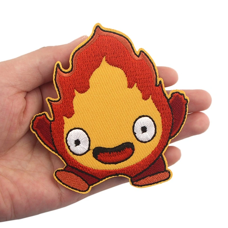 Novo bonito anime ferro em remendo de pano bordado para roupas masculinas adesivos vestuário acessórios