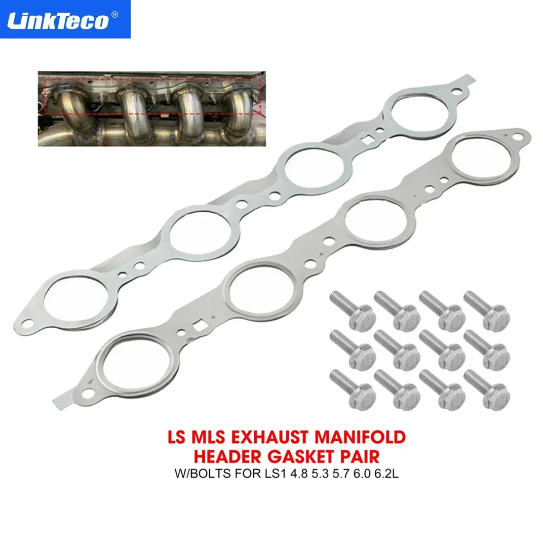 

Exhaust Manifold Header Gasket For CADILLAC CHEVROLET GMC AVANTIAC PONTIAC SAAB BUICK HUMMER ISUZU LS1 LS2 LS3 LS6 LQ4 LQ9 LM7