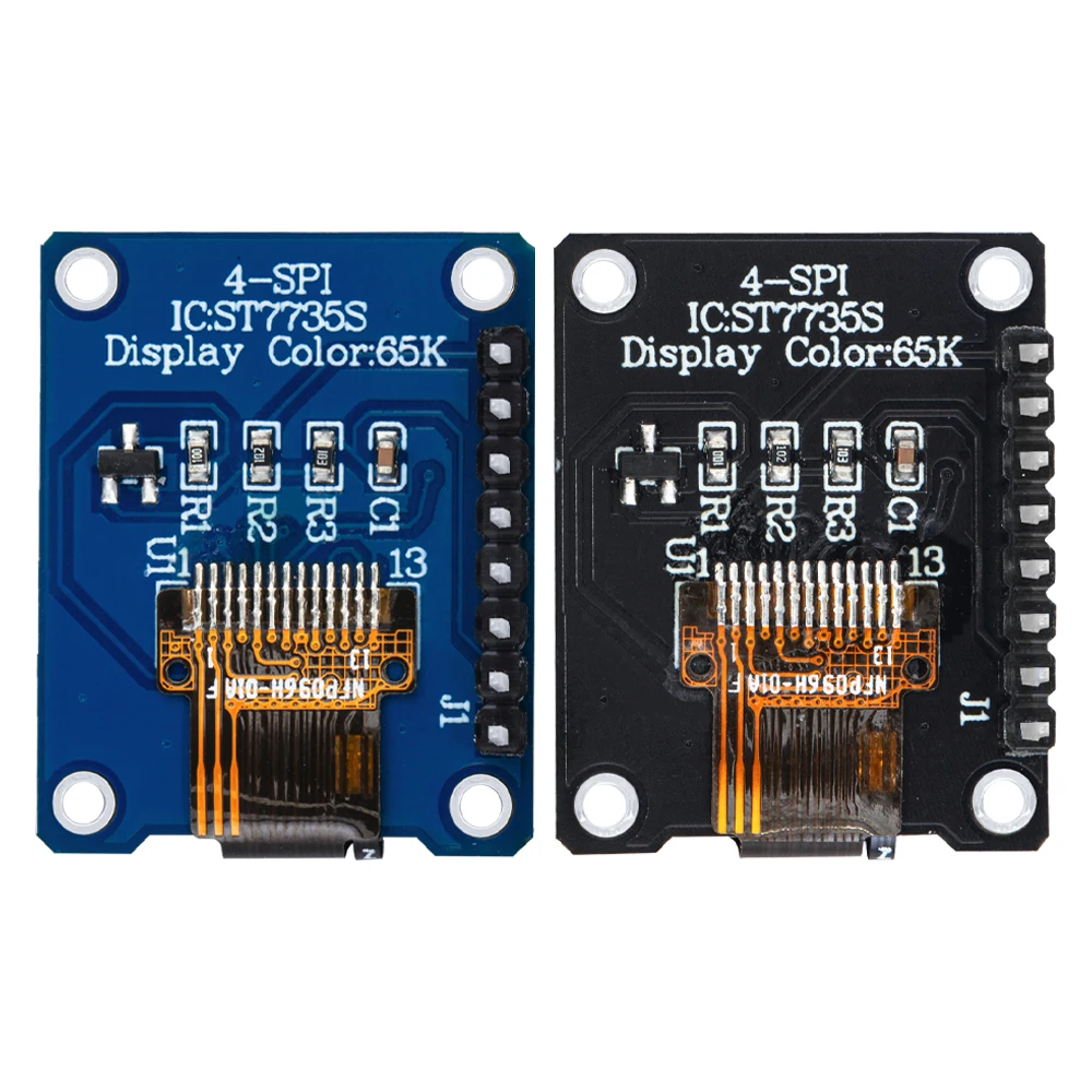 TFT Display 0.96  inch IPS 8P SPI HD 65K Full Color LCD Module ST7735 Drive IC 80*160 (Not OLED) For Arduino black