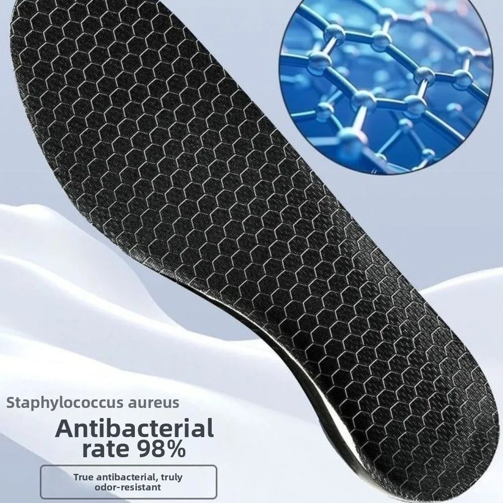 Anti-odor Arch Support Insoles Trim to Fit Shock Absorbing Sports Shoe Insoles Layered Cushioning Sweat Absorbing
