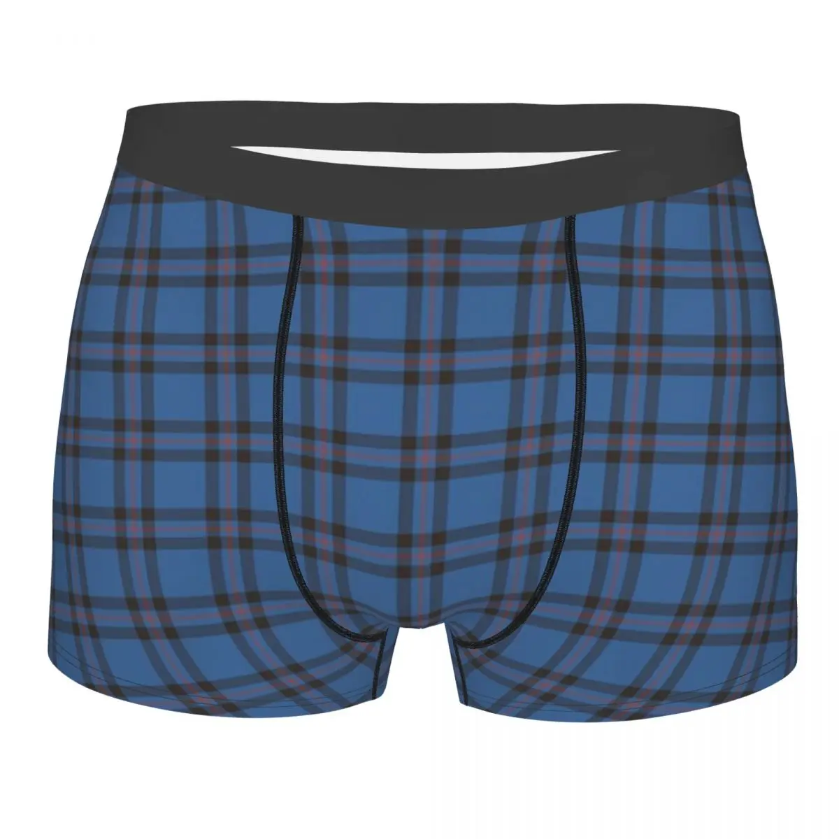 Clan Elliot Tartan Men Boxer Briefs Lattice Highly Breathable Underwear Top Quality Print Shorts Birthday Gifts