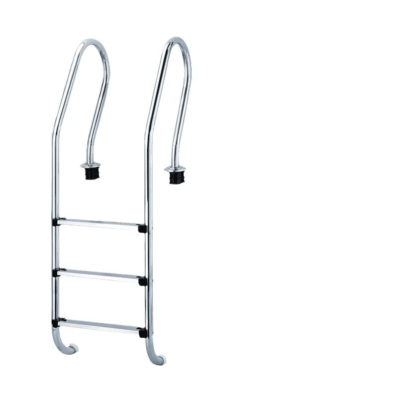 

Swimming pool escalator Thickened pedal 304 stainless steel single-sided handrail ladder Hot spring underwater escalator
