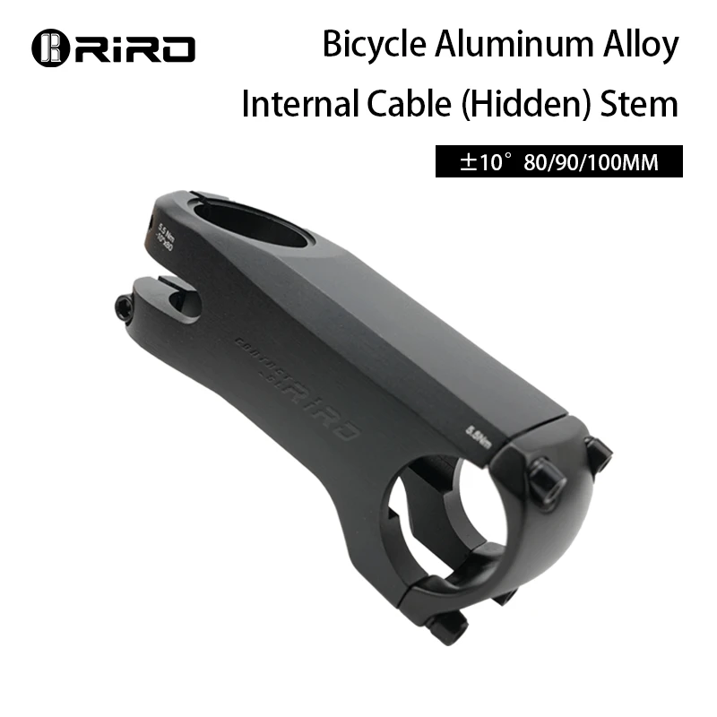 【セール中】RIRO 自転車隠しケーブルステム 28.6/31.8 ミリメートル超軽量アルミ Aolly 鍛造/CNC ハンドルスペーサー付きロードバイクハンドルバーステム