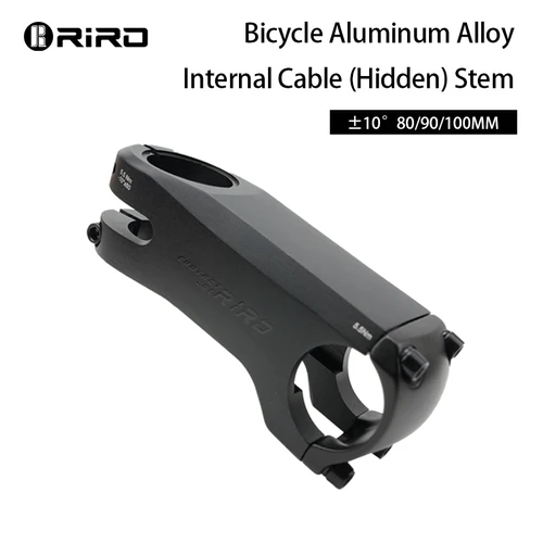 RIRO-vástago de Cable oculto para bicicleta, mango ultraligero de aluminio forjado/CNC de 28,6/31,8mm con espaciador, vástago de manillar de bicicleta de carretera