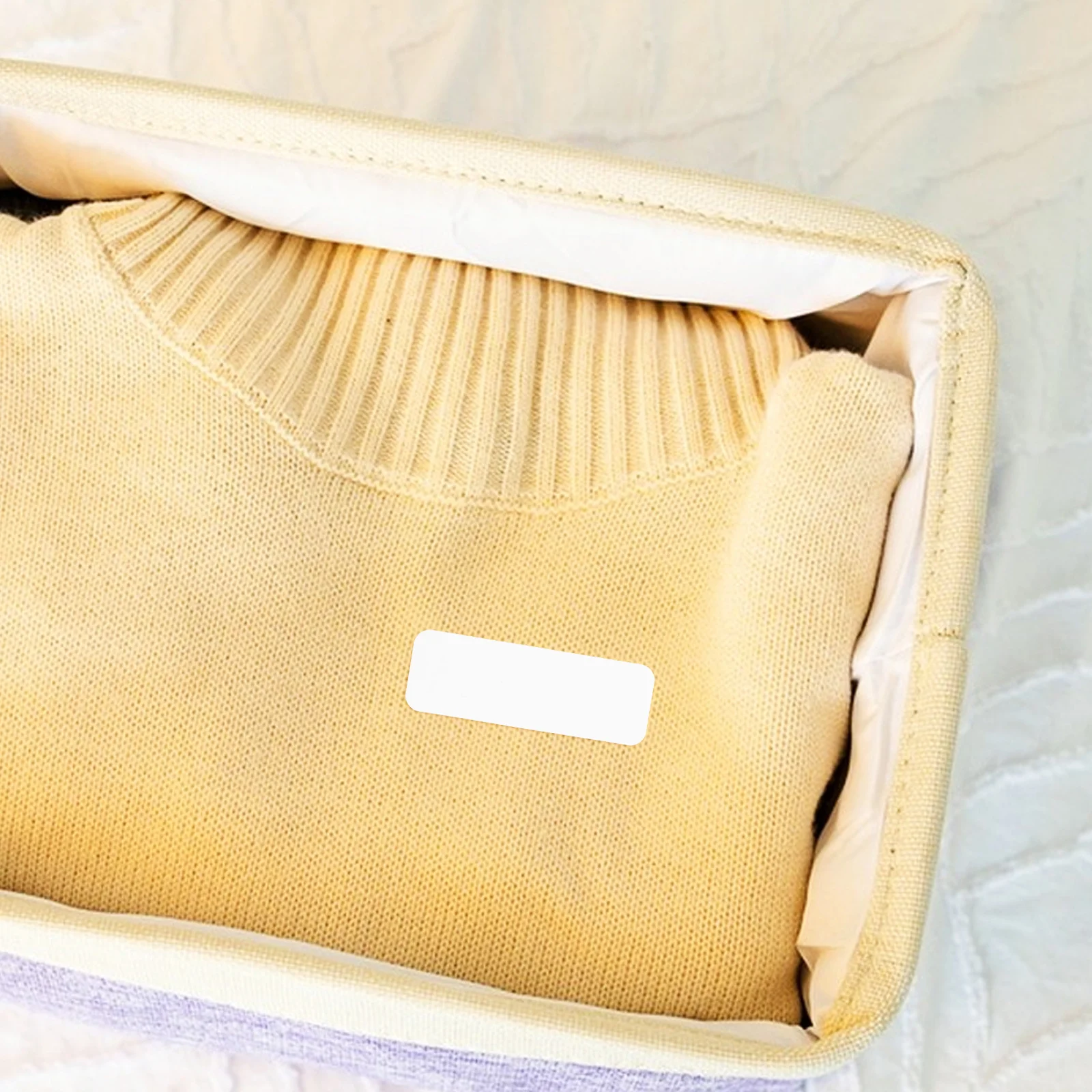 20 قطعة تسميات النسيج للكتابة الحديد على الملابس اسم العلامات الغسيل التمريض المنزل مكتب الملابس تحديد الملابس التسمية #5