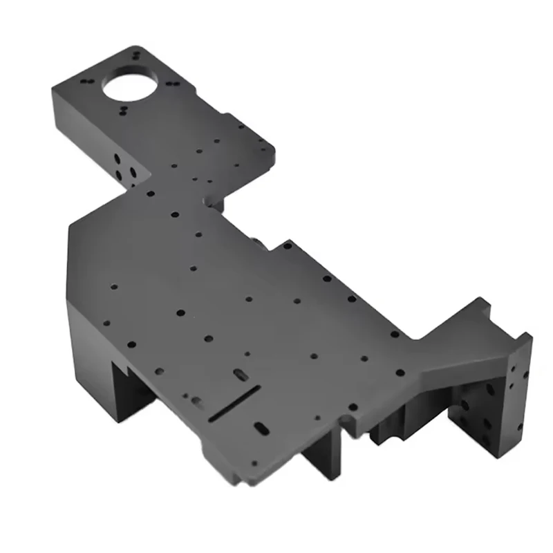Customized Large Aluminum Parts CNC Machining Black Anodized Service