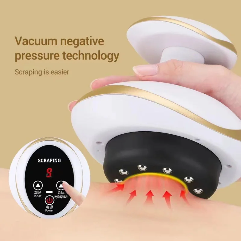 Electric Gua Sha Scraping Massager Abdominal Kneading Cupping Device Gua Sha Scraping Massager Device Meridian Brush Domestic Be