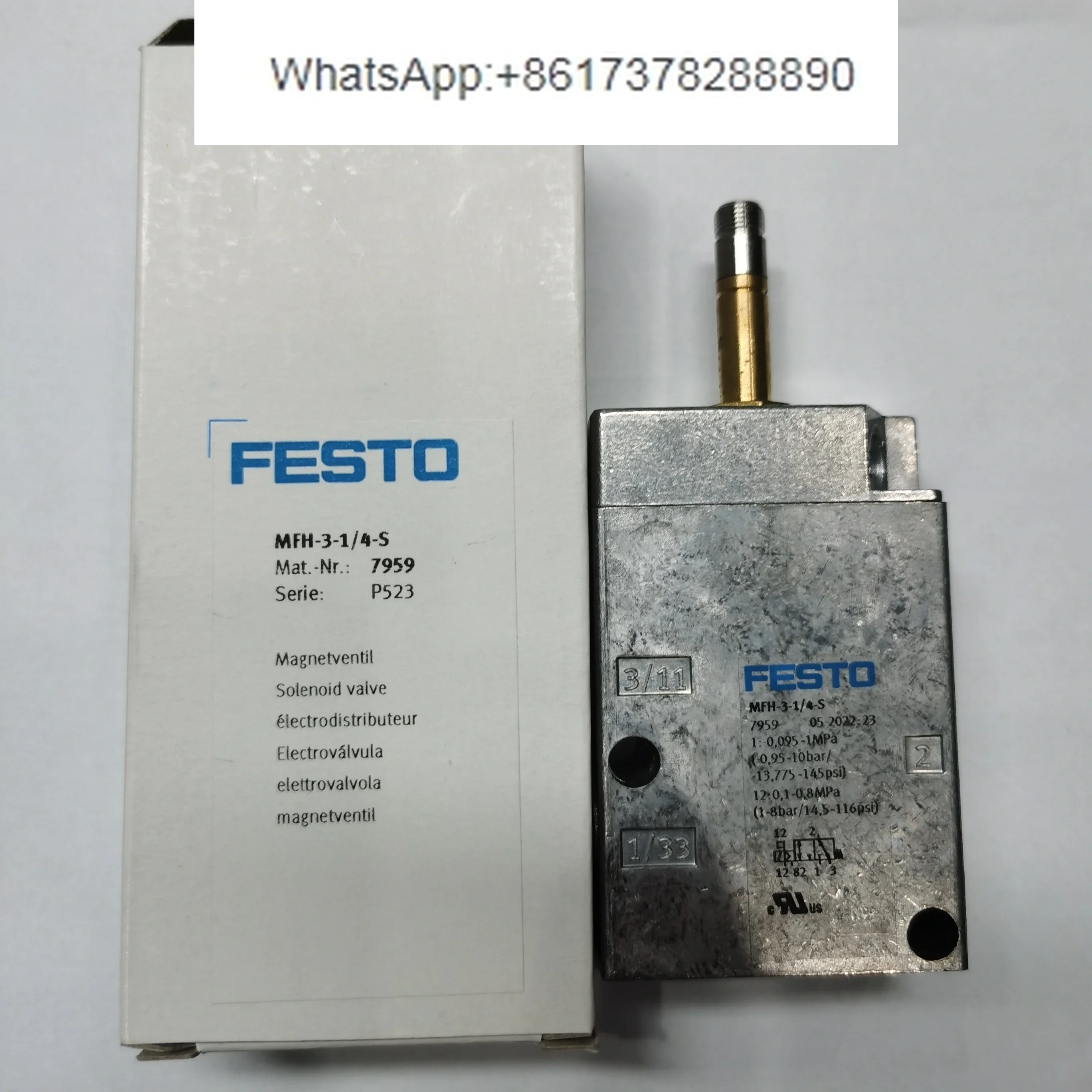 FESTO MFH- 3-1/4 9964 7959 6211 10349 15901 10410 19787 Solenoid valve