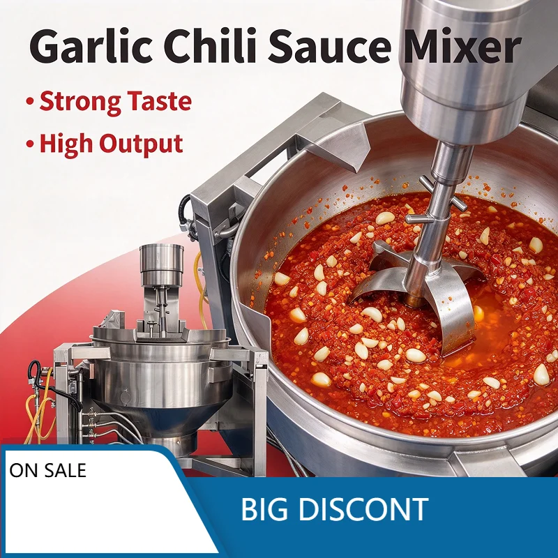 Automatic Cooking Mixer Machine Jacket Kettle with Agitator 50L for Tomato Paste Porridge
