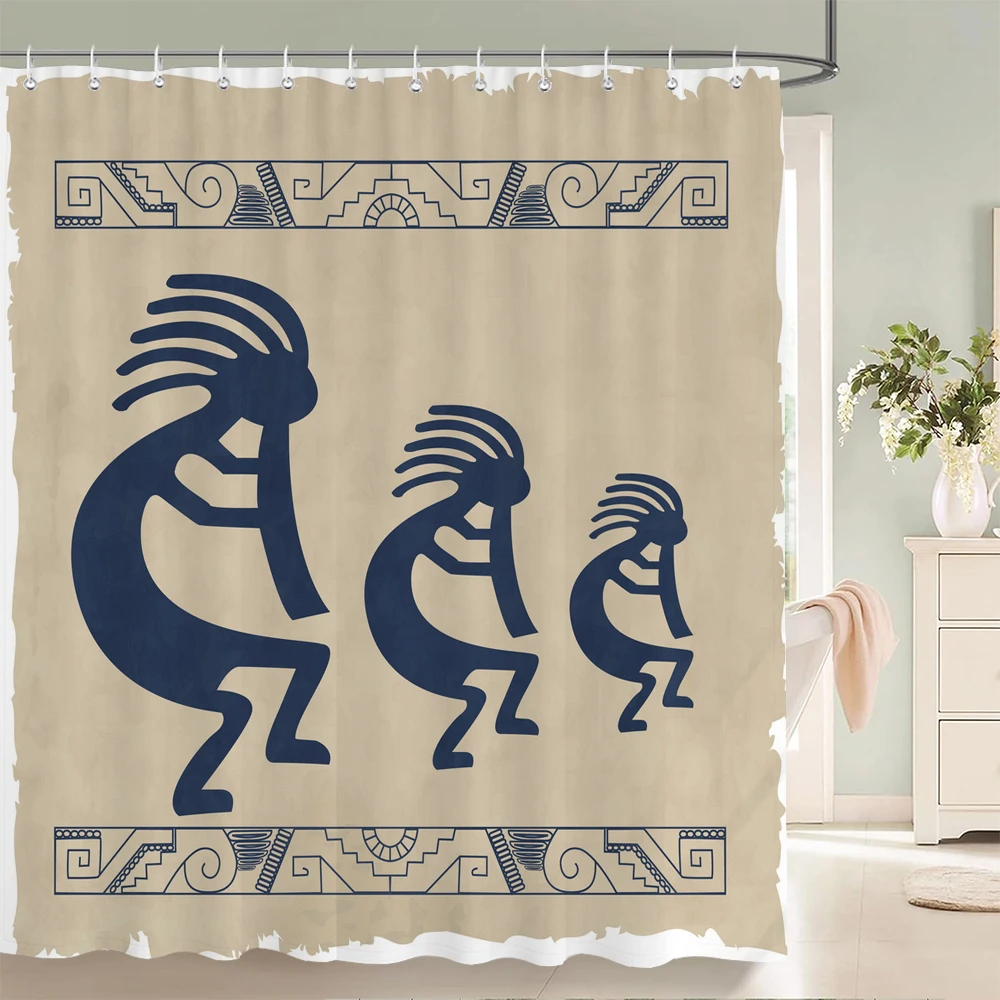 

1 Pc Retro Ancient Egyptian Pattern Shower Curtain Moroccan Bathroom Waterproof Polyester Fabric for Bathtub Decor Curtain