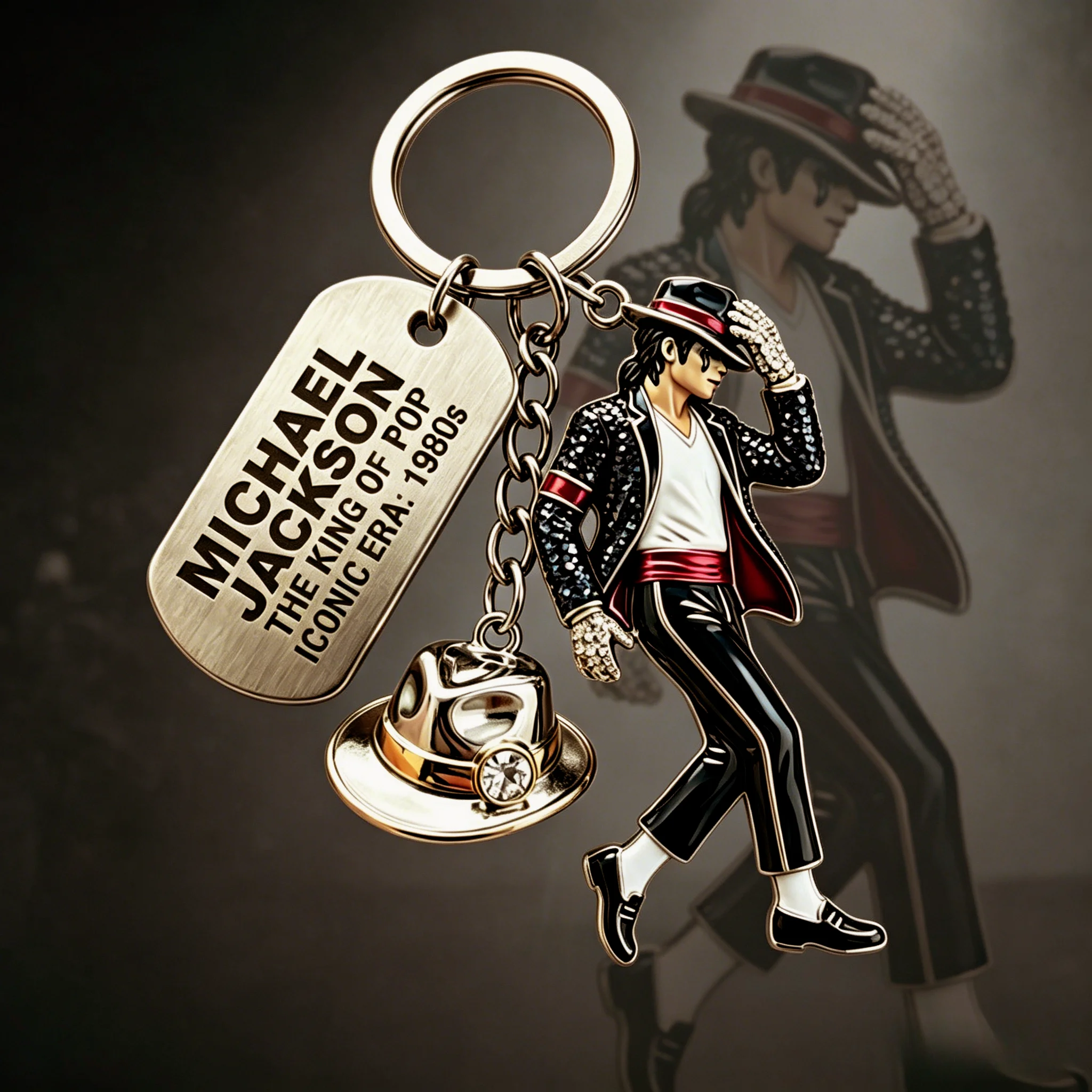 2026 Michael Jackson Keychain, - Men Fashion King 评论和价格