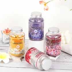 Lavender Jasmine Flower Bath Salt Whole Red Rose Peach Blossom Petals leansing Spa Bath Salts for Relaxation Skin Care 500g