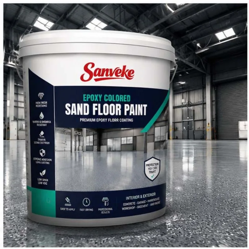 0.5/1kg Water Based Self Leveling Epoxy Colored Sand Floor Paint Micro Cement Marble Look Wear Resistant Ground Coating