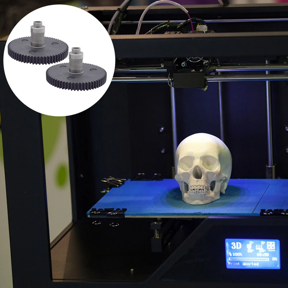 

2 шт., механизм подачи экструдера для 3D-принтера, высокое качество, экструзионное колесо с 66 зубьями, профессиональные детали для стабильности принтера