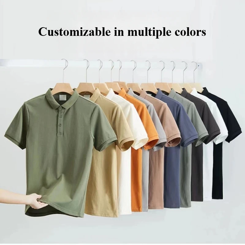 Breathable Casual Men's And Women's Short Sleeve Polo Shirts Customized Printed Logos Summer T-shirts Personalized Design Tops - Image 2