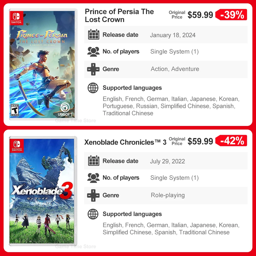 Рисунок 5 - Juegos Nintendo Switch Games Ofertas