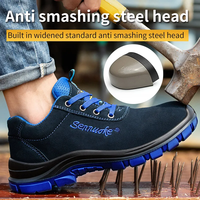 Safety Shoes Sport Shoes Men for Work Sneakers Lightweight Steel Toes Free Shipping Industrial safety tennis