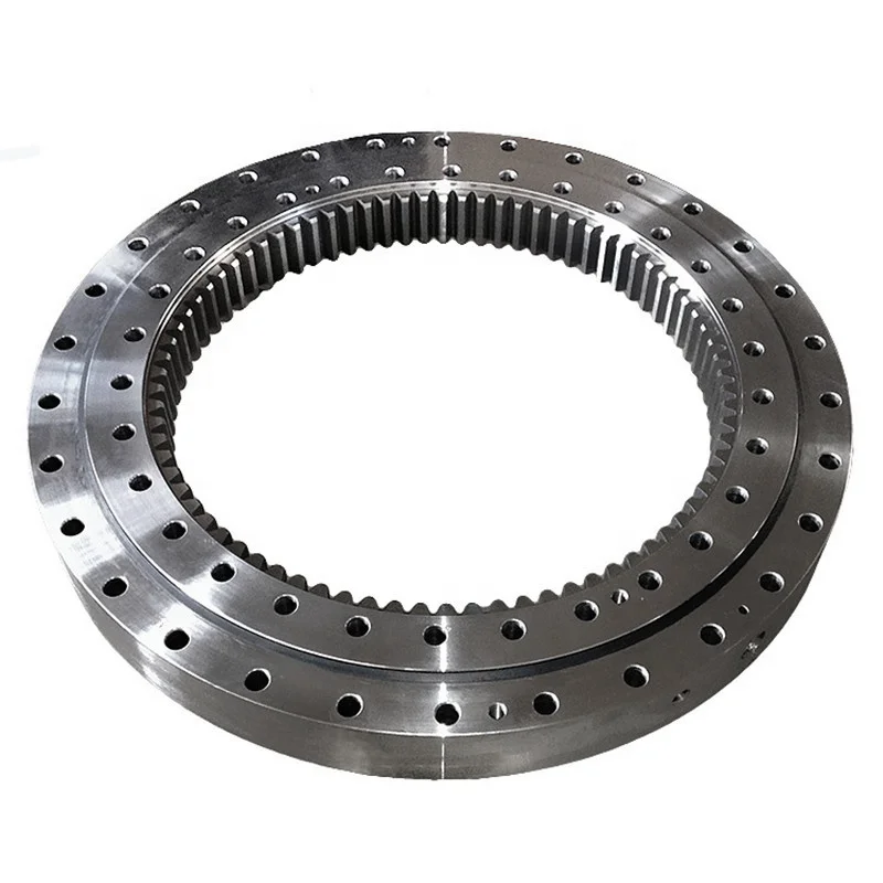 ตลับลูกปืนหมุนขนาดเล็กสำหรับเครนจิ๊บพร้อมเกียร์ภายใน ตลับลูกปืนวงแหวนหมุนขนาดเล็ก