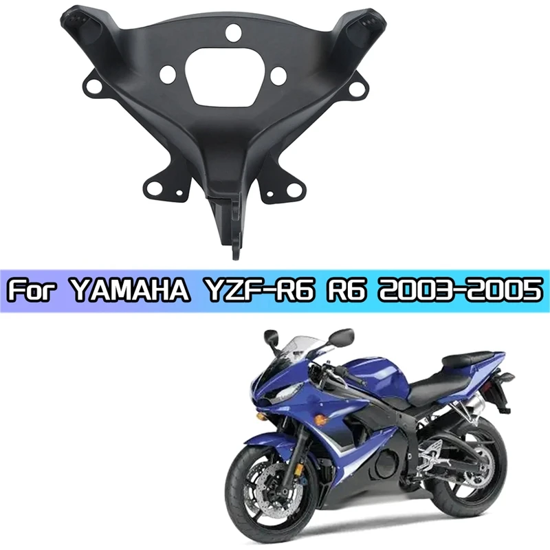 

Motorcycle Headlight Bracket Head Light Lamp Upper Stay Fairing For YAMAHA YZF-R6 R6 2003-2005 Replacement