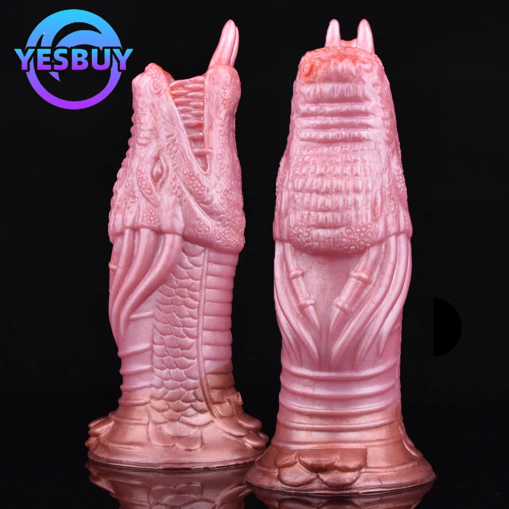 

YESBUY Fantasy Animal Dragon Cock Cover Silicone Monster Dildo Sleeve Penis Enlargement Anal Prostate Massager Adult Sex Toy 18+