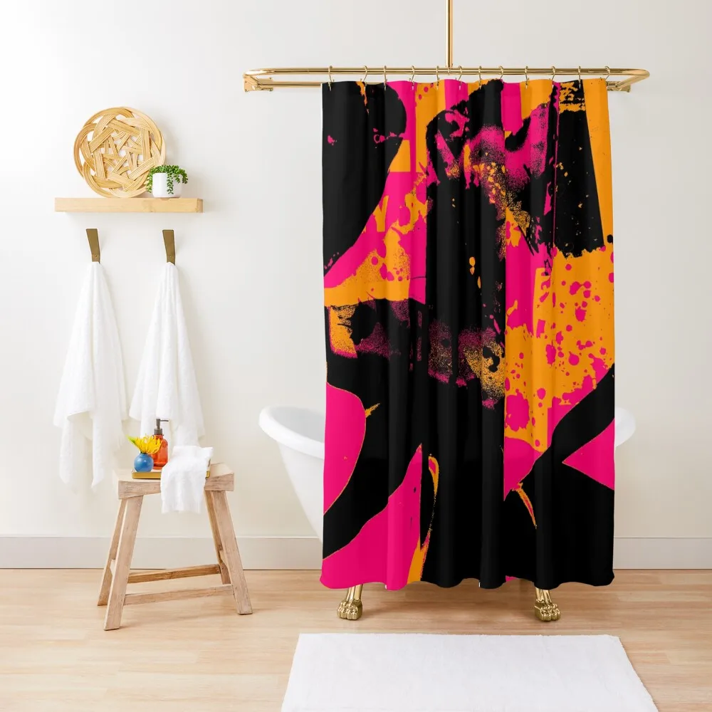 

Graffiti abstract Shower Curtain Accessories For Shower And Services Bathtub Shower Bath Cute Curtain