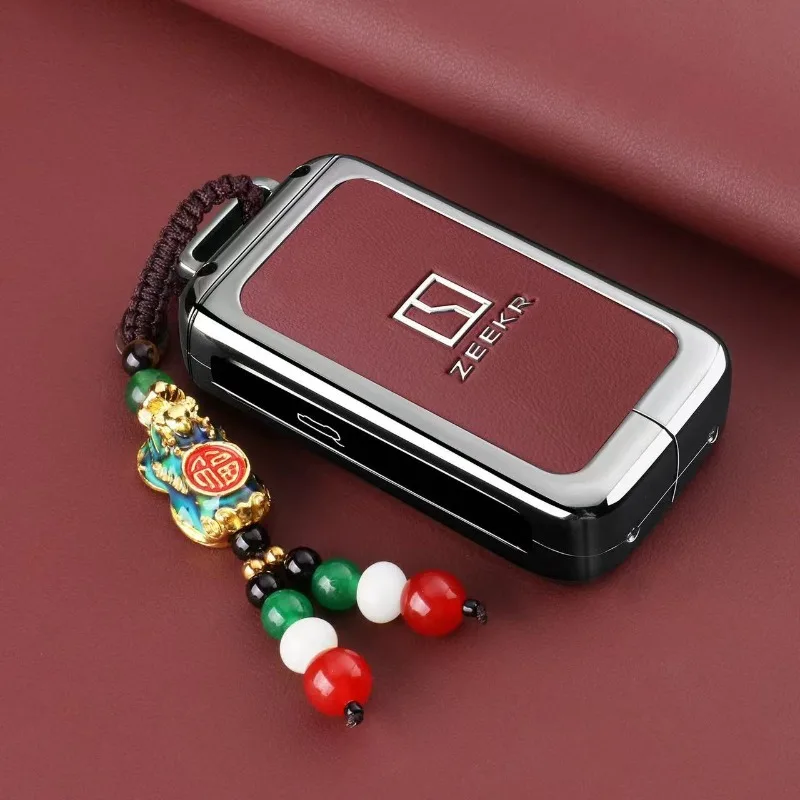 Premium Zinc Alloy Key Cover Case for Zeekr 9X Yao Hei / Ultra / Max (2025) - Protective Key Fob Shell Key Bag Chain