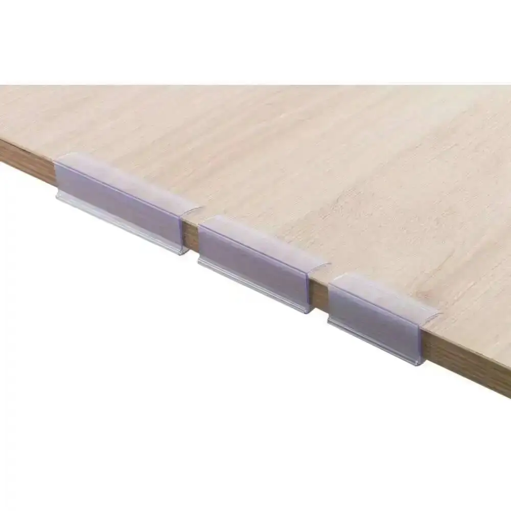 

100 шт. прозрачных держателей для этикеток и ценников из ПЭТГ для стеклянных полок