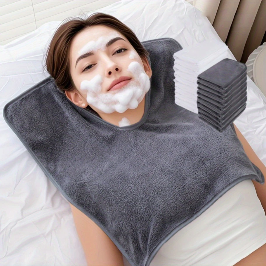 1/5 Pcs Beautician's Special Face Towel - Spa Grade U-shaped Face Towel - Soft Massage and Skincare Tool