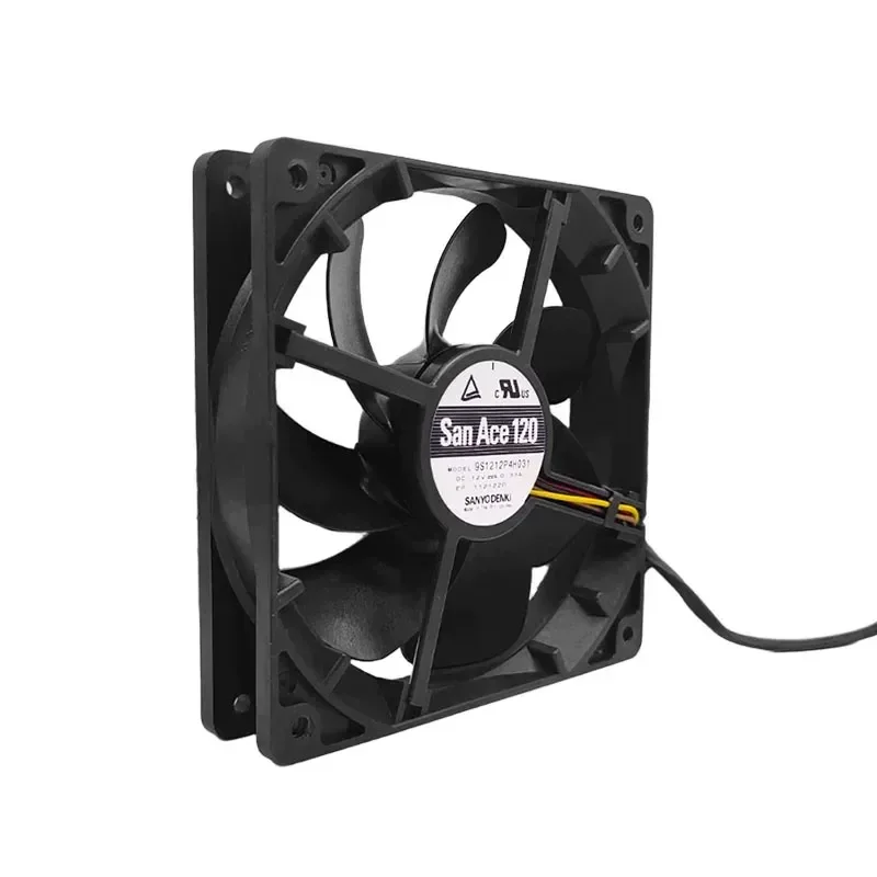 Sanyo 9S1212P4H031 12V 0.33A 12025 four-wire speed control chassis power supply graphics card cooling fan