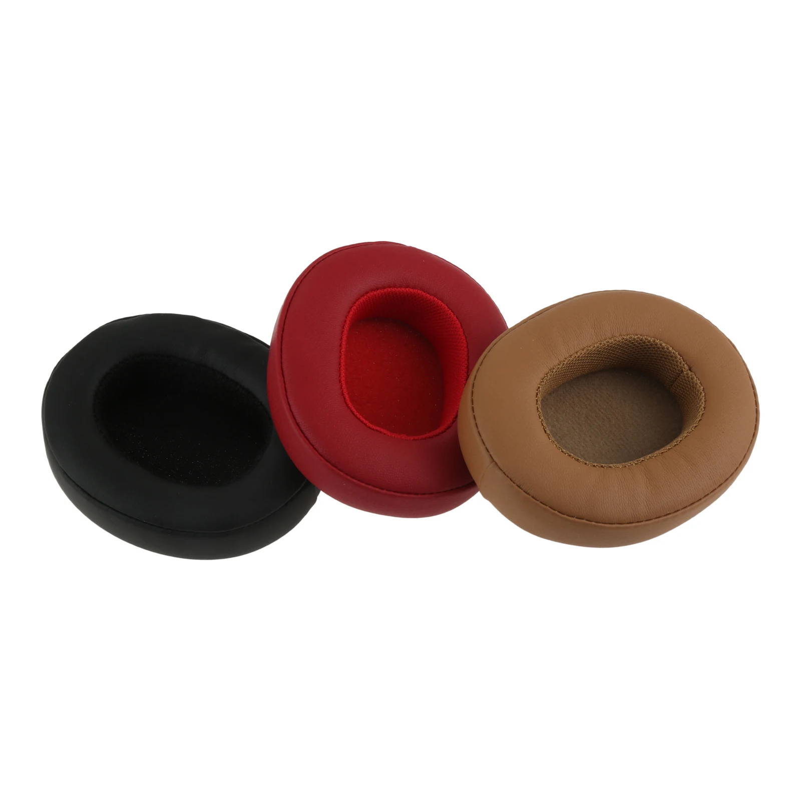 زوج واحد من وسادة الأذن المتوافقة مع سماعات الرأس اللاسلكية Skullcandy Crusher 3.0، ملحقات وسادات الأذن البديلة لسماعات الرأس باللون الأسود/الأصفر