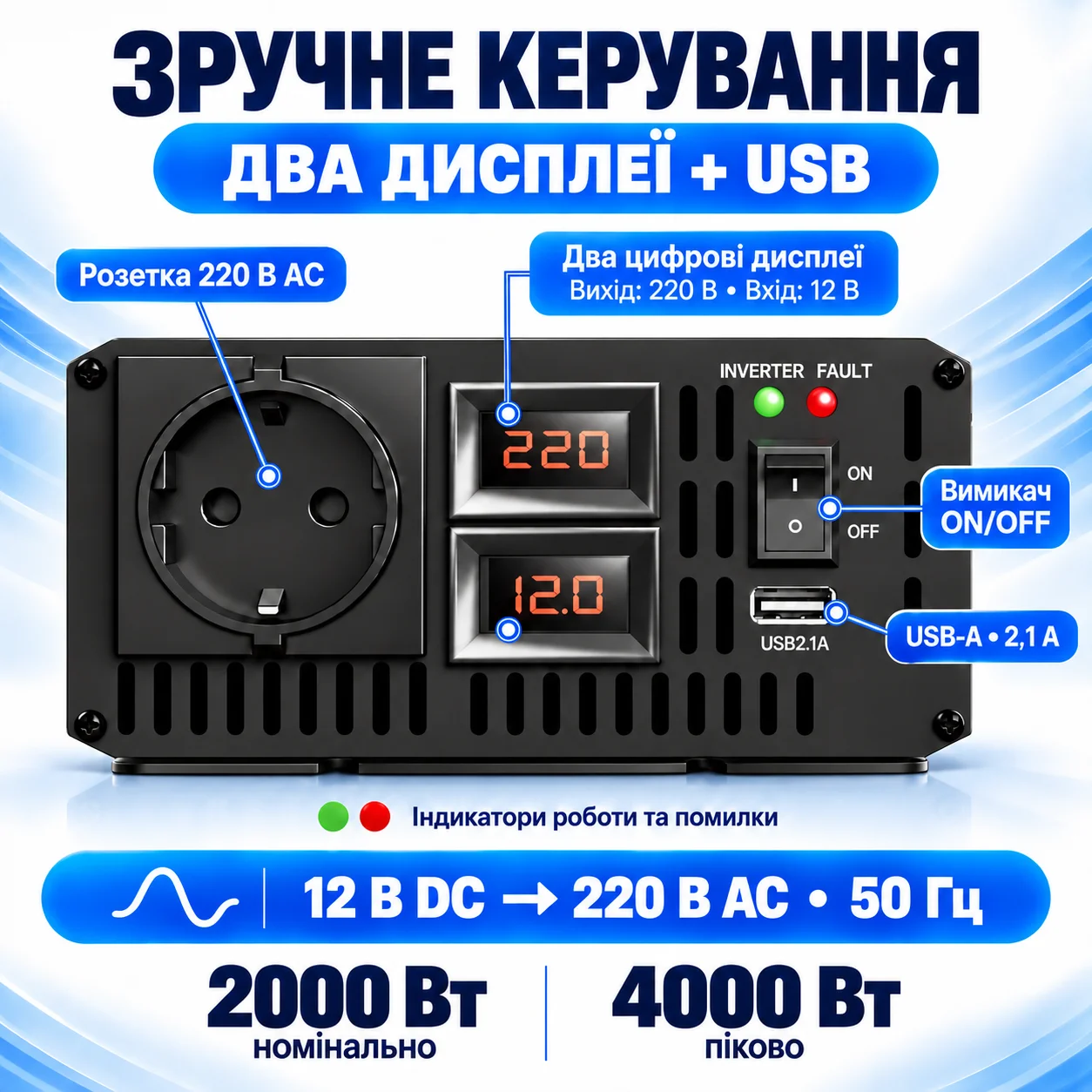HOULI Pure Sine Wave Inverter  - Power Inverter 12V 220V 4000W Continuous review and price