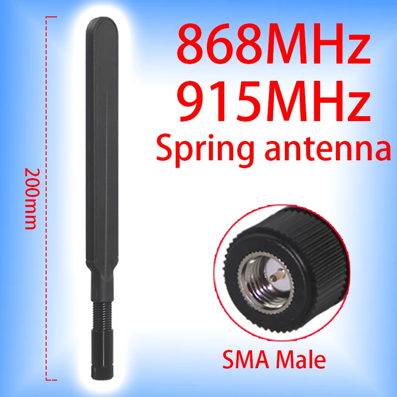 هوائي 868 ميجا هرتز LoRa 915 ميجا هرتز هوائي Omni 2.4/5.8 جيجا هرتز SMA ذكر للوحة تطوير Meshtastic هوائي الربيع HaLow Application