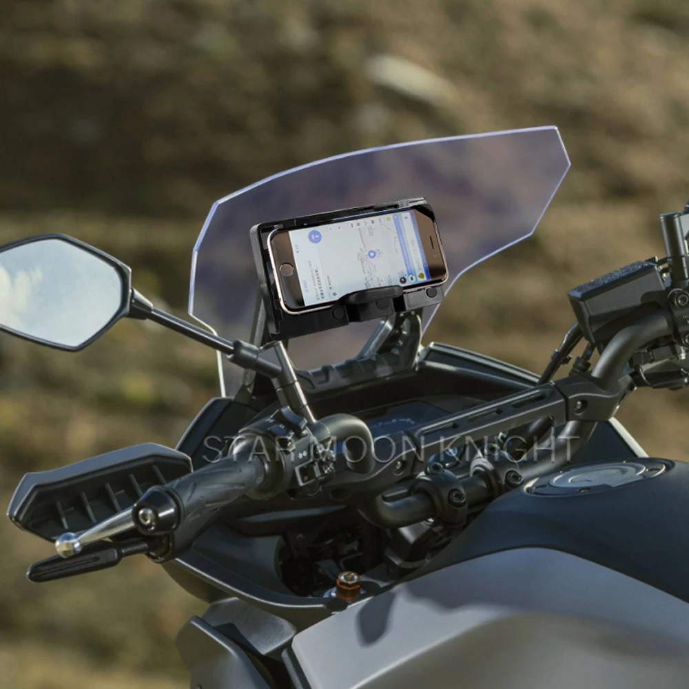 Motorfiets Voorruit Stand Houder Telefoon Mobiele Telefoon Gps Navigatie Plaat Beugel Voor Yamaha Tracer 700 Tracer 7 Gt 2016 - 2022