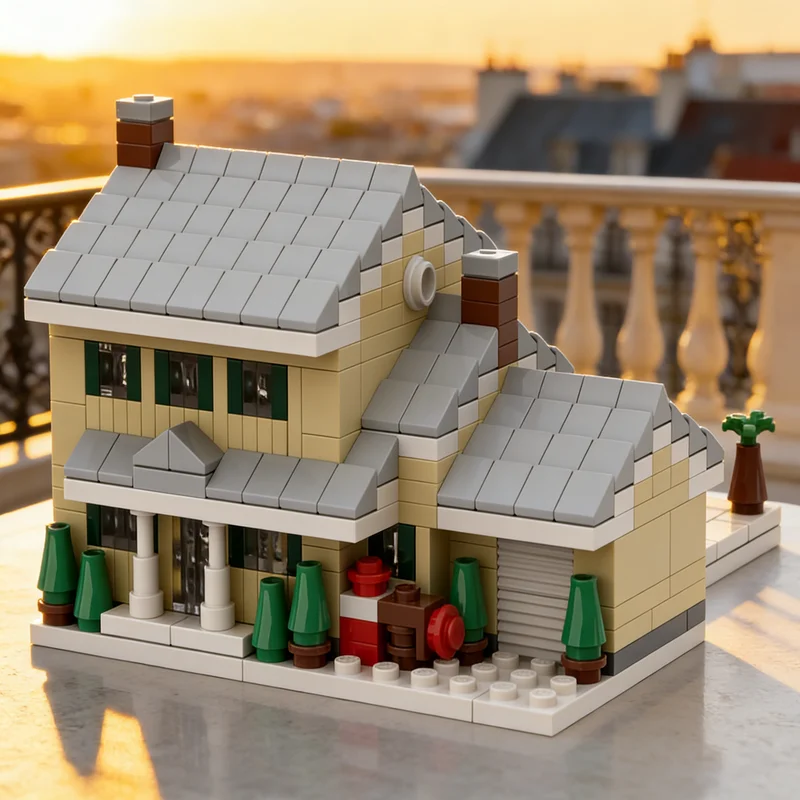 

434pcs MOC Mini Griswold House Christmas Vacation Seasonal Model Building Blocks Toys Christmas Gifts Architecture Education