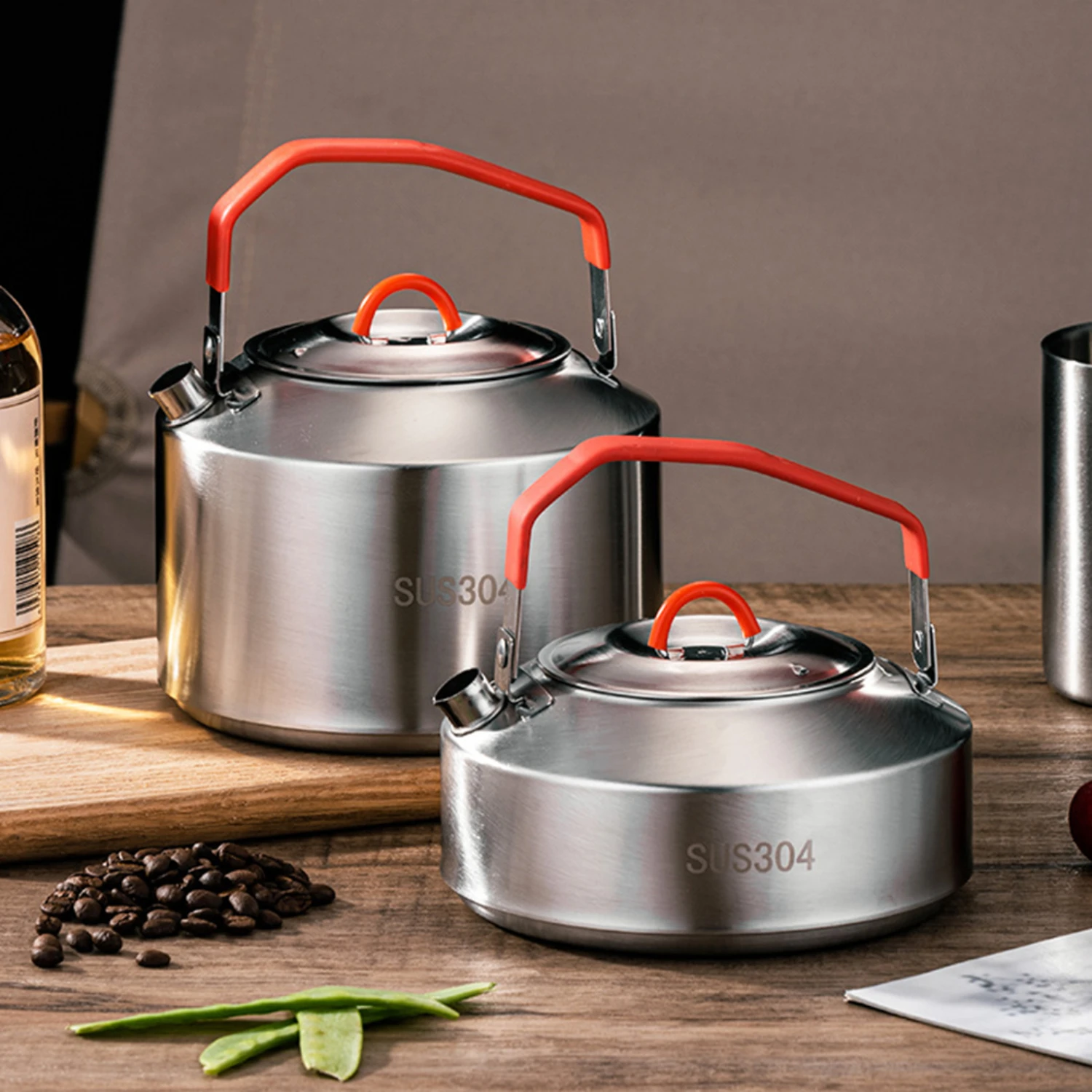 Convenient Portable Tea Kettle for On-the-Go Brewing and Cooking - Essential Addition to Any Setting - Perfect and Portable for 