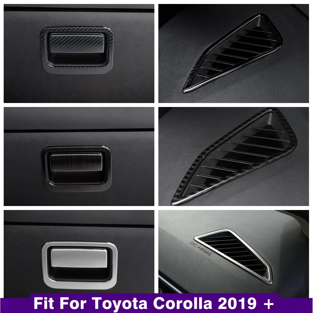 

Copilot Glove Storage Box Handle Dashboard Air Conditioner Vent AC Outlet Decor Frame Cover Trim For Toyota Corolla 2019 - 2025