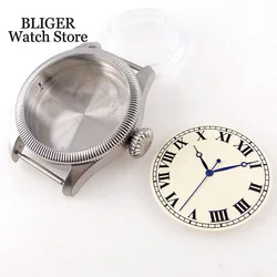 39mm Tandorio Watch Case 33.5mm Dial Sapphire Glass For NH35 NH35A 2824 PT5000 Waterproof Watch Case Screw Crown