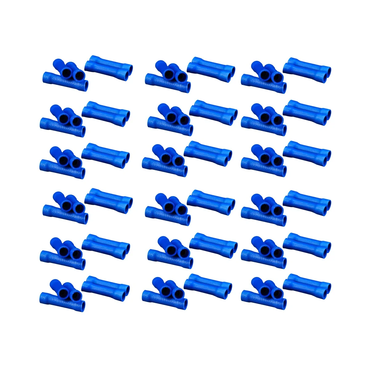 

1000PCS Cold Press Terminal Long Blue Fully Insulated Intermediate Connector BV2 Intermediate Connection Terminal