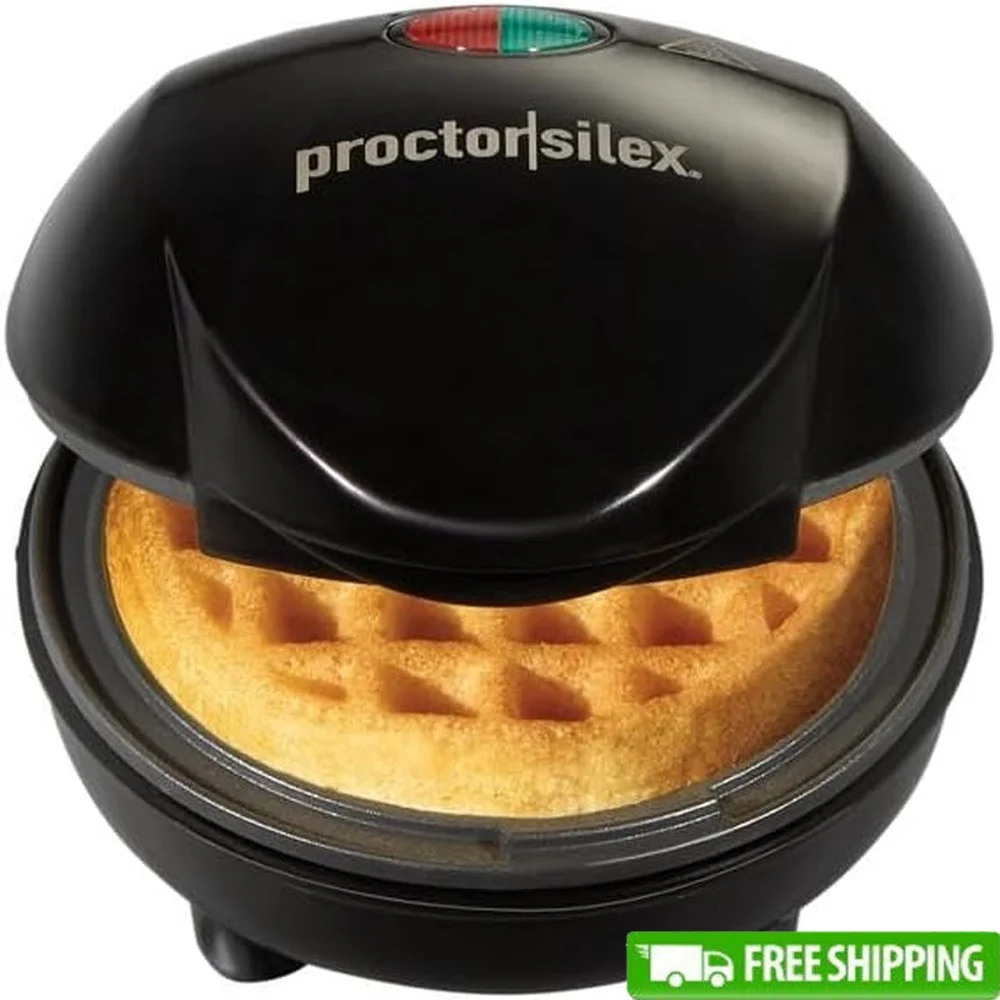 

Мини-вафельница с антипригарным покрытием, компактная машина для завтрака, кето, хеш-броши, легко чистящаяся портативная кухонная техника