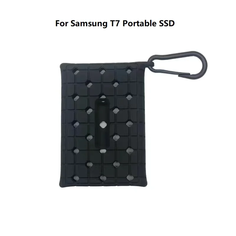 

For Samsung T7 Touch Portable SSD Anti-Fall Silicone Sleeve Protective Cover， Hard Disk Skin