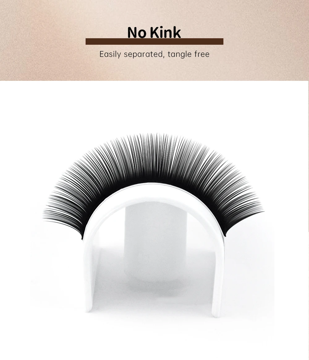 Yelix 12-reihige Volumen-Wimpernverlängerungen mit Klebstoff, knickfrei, professioneller Salon- & Großhandelslieferant für Wimpern, Multi-Curl-Tray – Detail 4