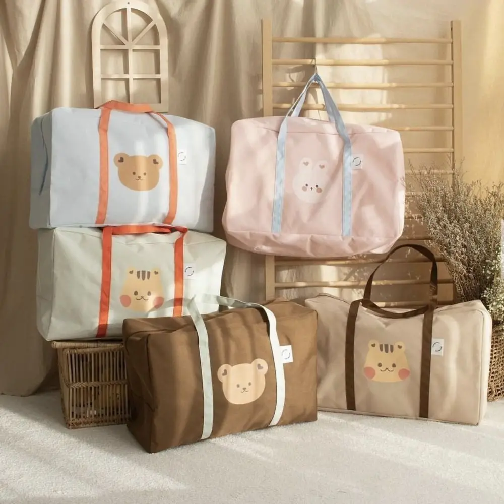 Cartoon Animal Storage Bag Cute Large Capacity Kindergarten Hospital Bag Move House Diaper Quilt Mommy Bag Travel