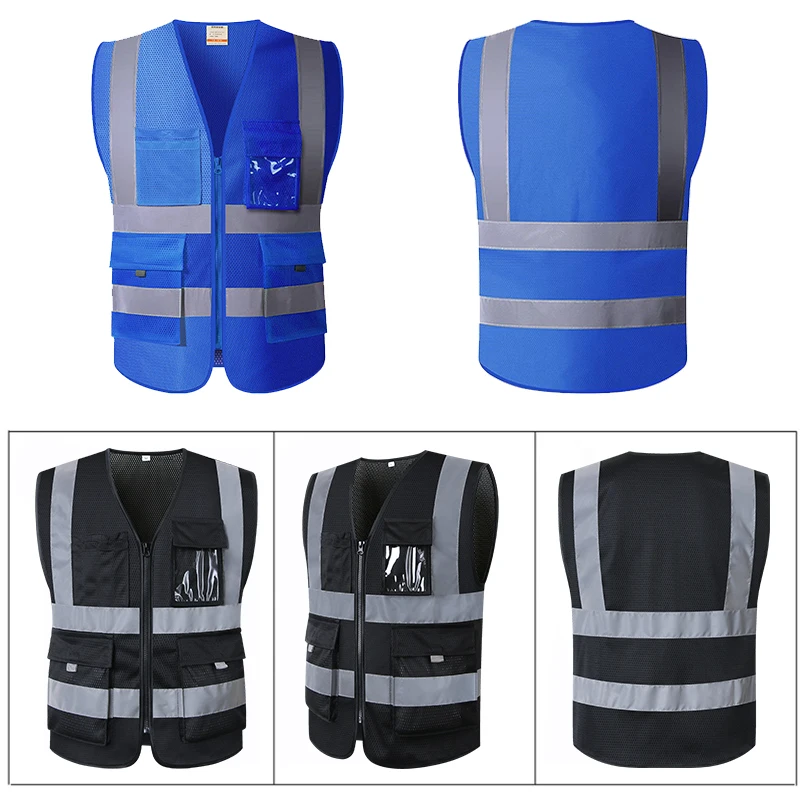 

Hi Vis Safety Vest for Men Women High Visibility Reflective Mesh Construction Work Vest Multi Pockets Safety Clothing Workwear