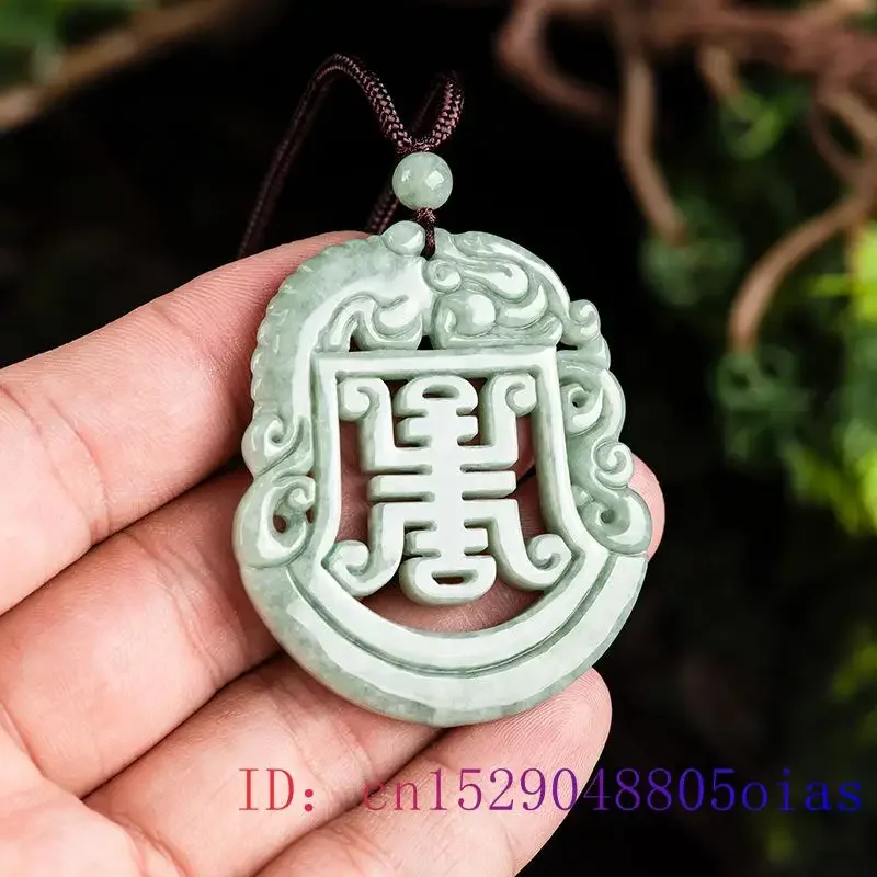 Burmesische Jadeit Drachen Anhänger natürlichen Charme Vintage Accessoires geschnitzt echte Geschenk Edelsteine grüne Jade Halskette Energie Schmuck