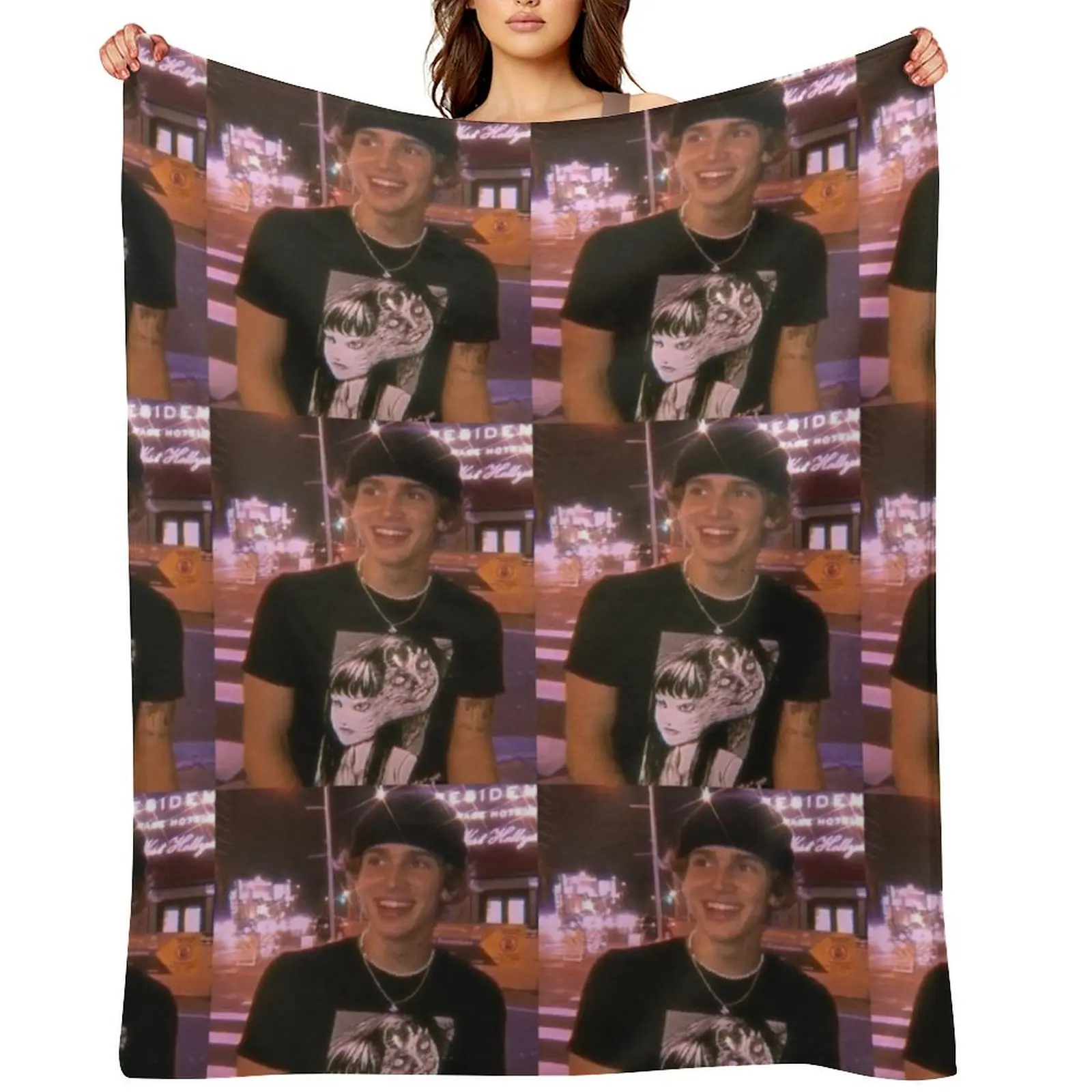 vin hacker :) Throw Blanket Summer Giant Sofa Soft Big Plush Blankets
