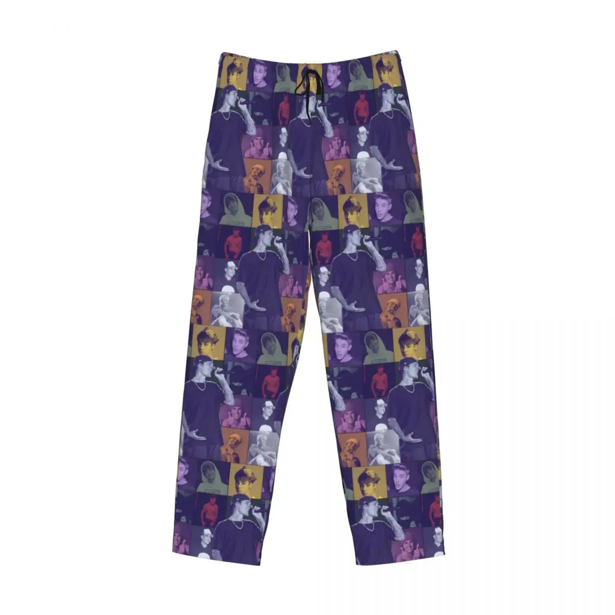 طباعة مخصصة شعبية المغني جاستن بيبر JBiebs بيجامة السراويل الرجال ملابس النوم قيعان مع جيوب #3