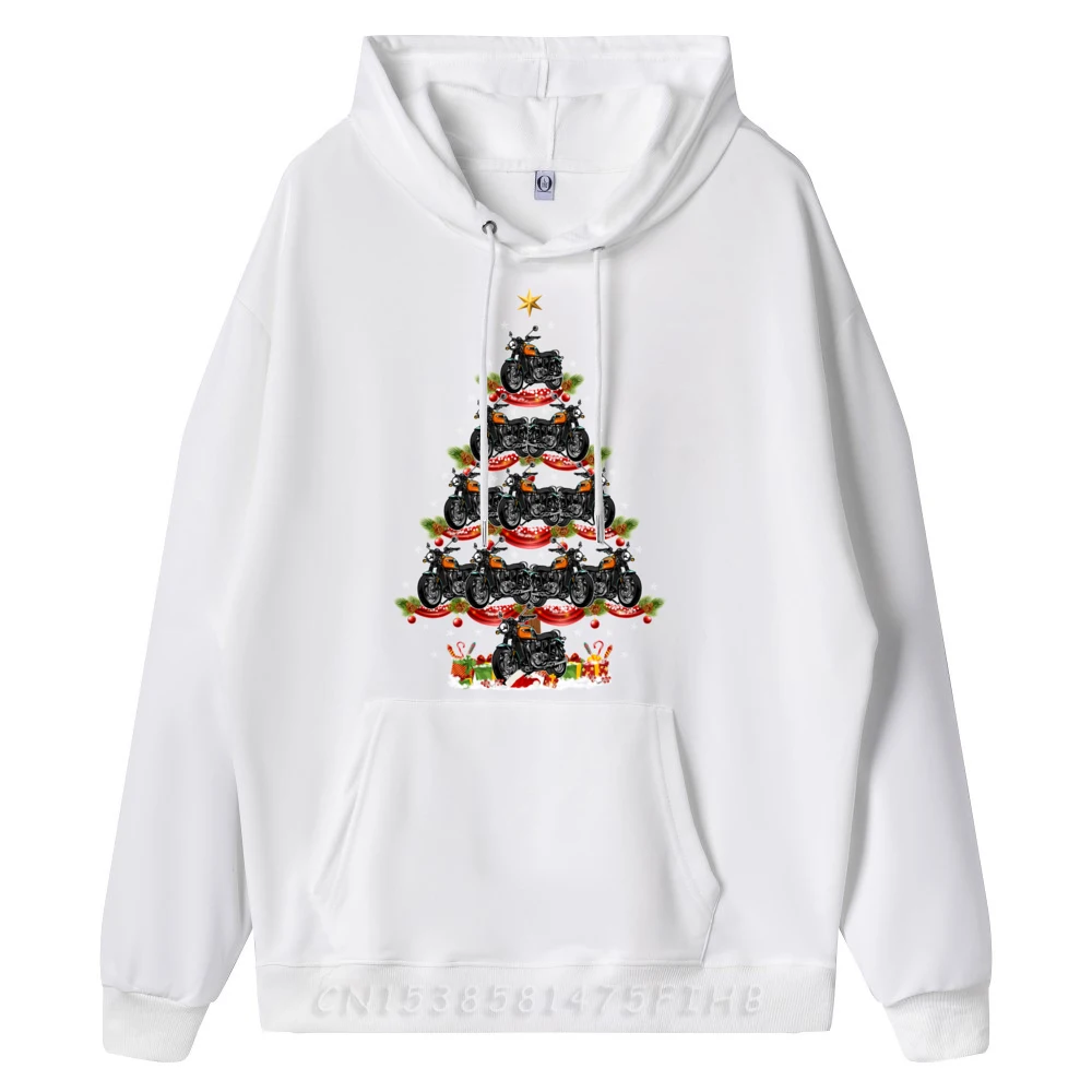 Motorcycle Xmas Lighting Santa Motorcycle Christmas Tree Mens Designer Hoodie Women New In Tops And Sweatshirts Memorial Day