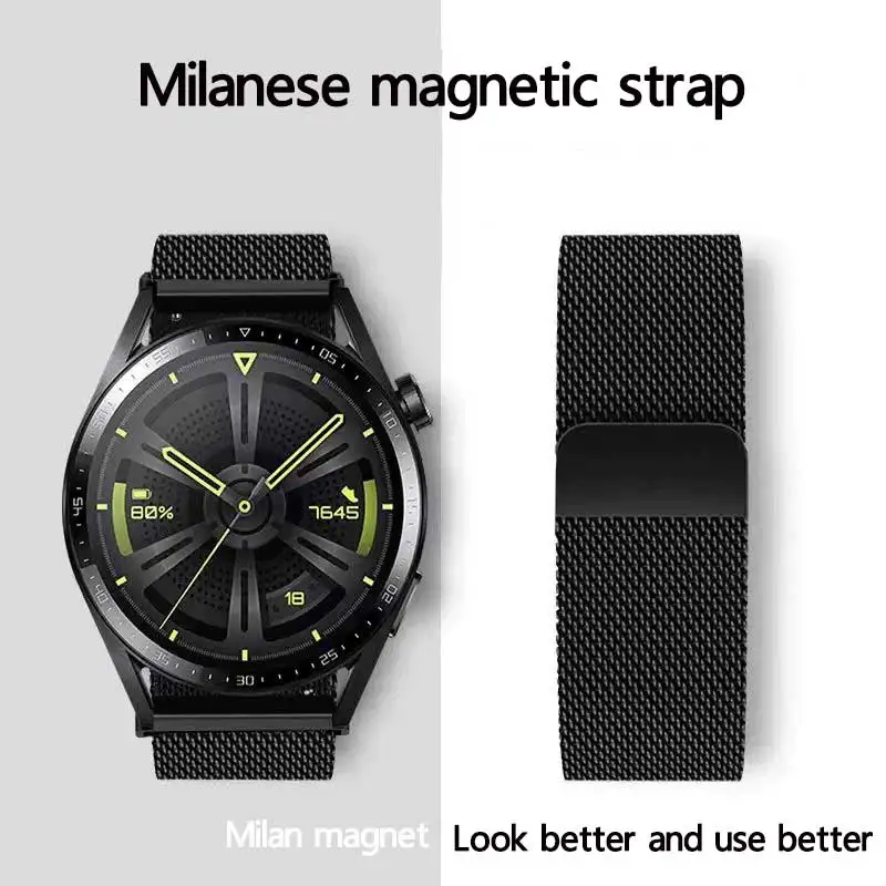 20mm 22mm Strap for Samsung Galaxy watch 4/5/6/5Pro 44mm/40mm/Active Magnetic loop Bracelet Galaxy Watch 4/6 classic 46mm 42mm